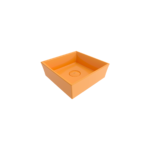 Bocchi Vessel Kare Lavabo 38x38 cm Parlak Mandalina Sarısı - 1173-021-0125 - Tezgah Üstü Lavabo