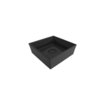 Bocchi Vessel Kare Lavabo 38x38 cm Parlak Siyah - 1173-005-0125 - Tezgah Üstü Lavabo