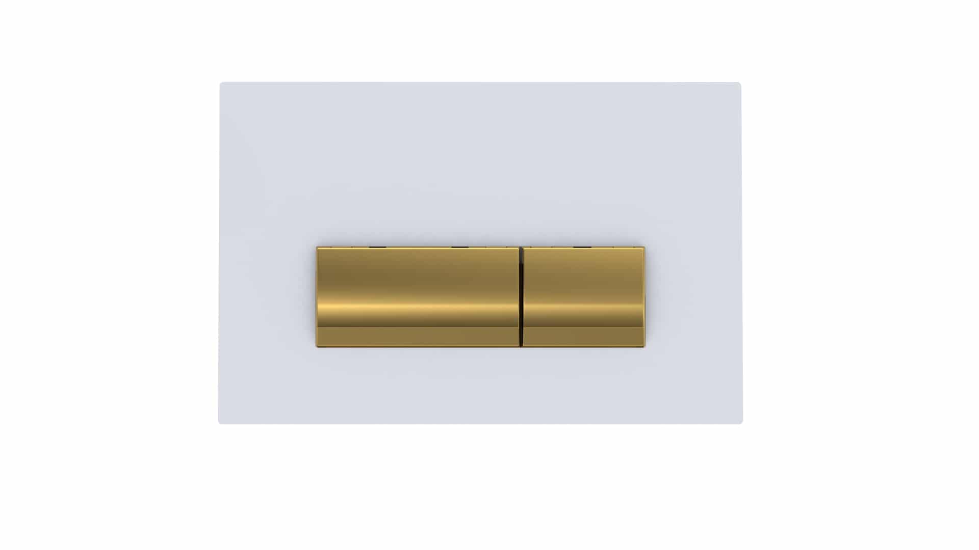 Bocchi Vivente Cam Kumanda Panelleri Beyaz / Altın Cam Bocchi Vivente Cam Kumanda Panelleri Beyaz / Altın Cam - 8200-0160 - Kumanda Panelleri (Gömme Rezervuar Butonları) - 1