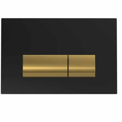 Bocchi Vivente Cam Kumanda Panelleri Siyah / Altın Cam