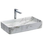 Lena E-2106M1 Tezgah Üstü Porselen Lavabo