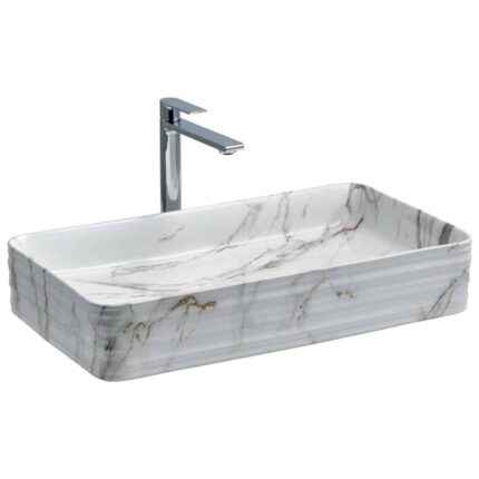 Lena E-2106M1 Tezgah Üstü Porselen Lavabo - E-2106M1 - Tezgah Üstü Lavabo - 1