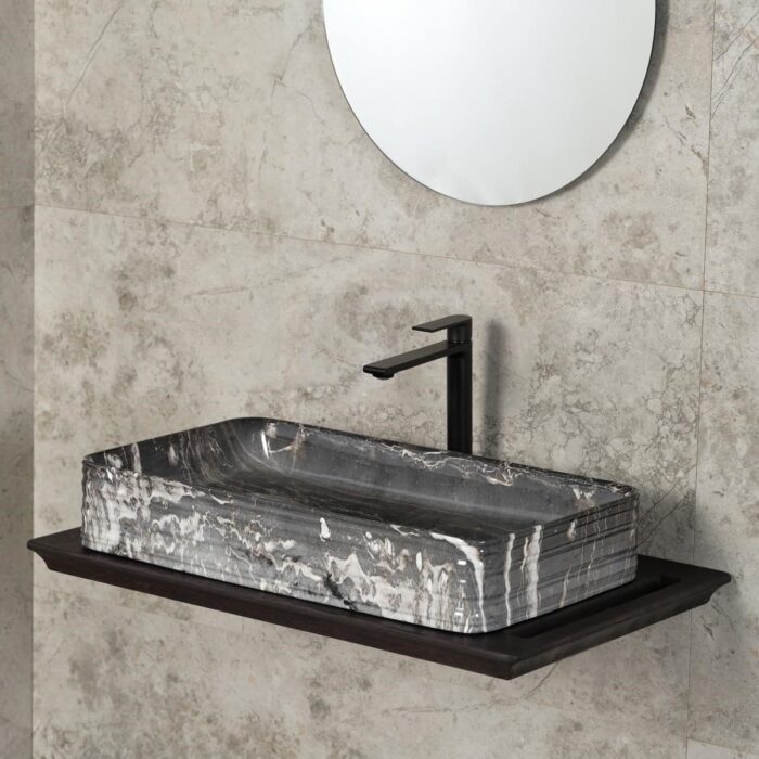 Lena E-2106M4 Tezgah Üstü Porselen Lavabo