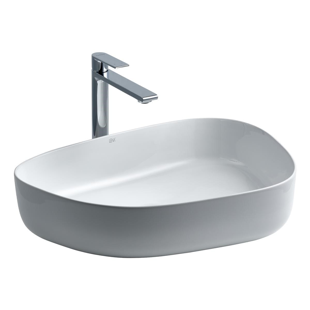 Lena E-2107 Tezgah Üstü Porselen Lavabo Lena E-2107 Tezgah Üstü Porselen Lavabo