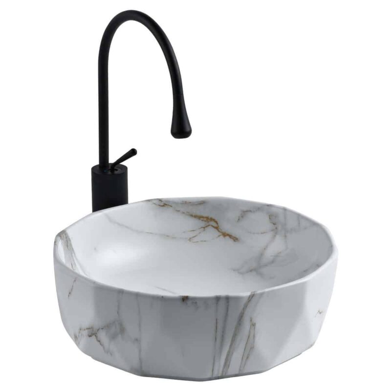 Lena E-2110M1 Tezgah Üstü Porselen Lavabo - E-2110M1 - Tezgah Üstü Lavabo - 1