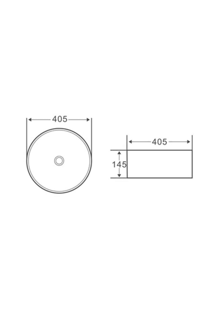 Lena E-2112 Tezgah Üstü Porselen Lavabo