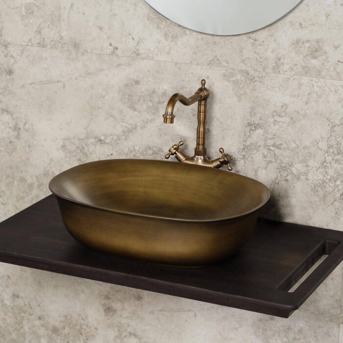 eh 4600br tezgah ustu lavabo bronz 4966