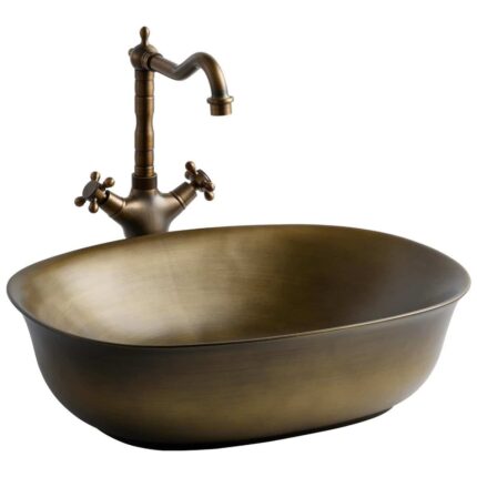 eh 4600br tezgah ustu lavabo bronz 963a