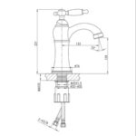 Fontana FM-1411 Krom Lavabo Bataryası