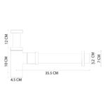 Fontana DP-102 Sifon Alt Takımı Altın - DP-102 - Lavabo Sifonu - 2
