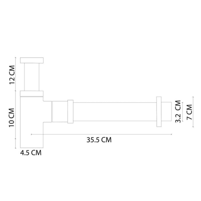 Fontana DP-102 Sifon Alt Takımı Altın Fontana DP-102 Sifon Alt Takımı Altın - DP-102 - Lavabo Sifonu - 2