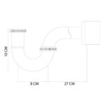 Fontana DP-201 Sifon Alt Takımı Krom - DP-201 - Basmalı Sifon , Gider (Pop-Up) - 2