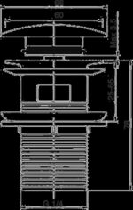 Fontana DR-01 Krom Sifon Üst Takımı (Tahliye Delikli)