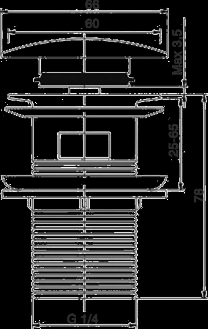 Fontana DR-03 Rose Gold Sifon Üst Takımı (Tahliye Delikli)