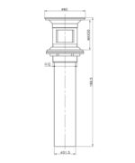 Fontana DR-10C Krom Sifon Üst Takımı (Tahliye Delikli)