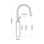 Fontana F-815 Siyah Lavabo Bataryası - F-815 - Çanak Lavabo Bataryası - 3