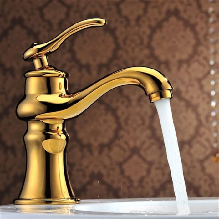 Fontana FM-1212 Altın Lavabo Bataryası