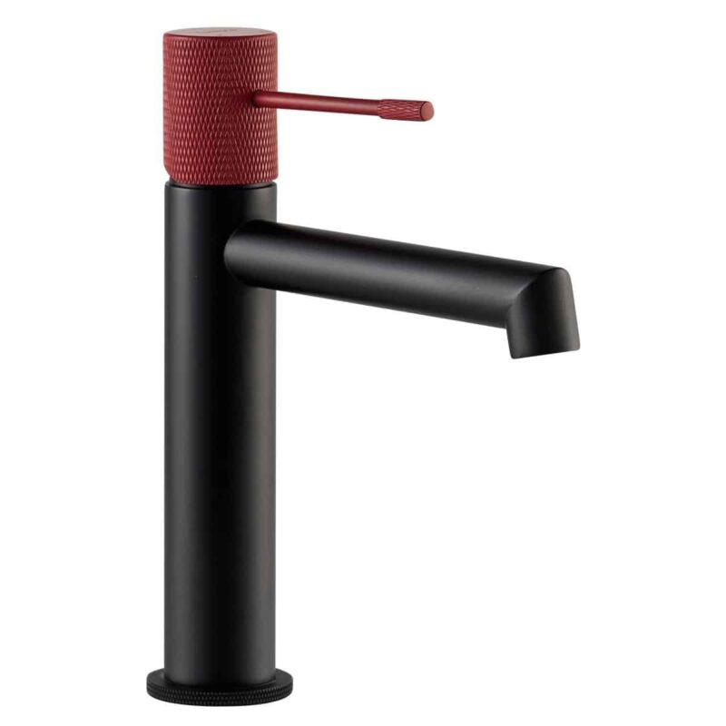 Fontana FM-2118 Siyah & Kırmızı Lavabo Bataryası - FM-2118 - Lavabo Bataryaları - 1