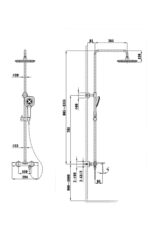Fontana FM-2351 Krom Duş Ünitesi