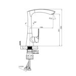 Fontana FM-K0211 Krom Mutfak Bataryası - FM-K0211 - Mutfak Eviye Bataryası - 2