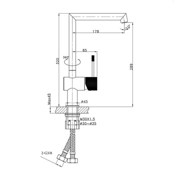 Fontana FM-K0311 Krom Mutfak Bataryası