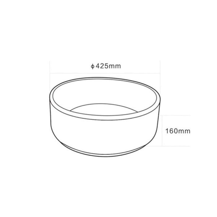 Lena E-4006A Tezgah Üstü Porselen Lavabo - E-4006A - Tezgah Üstü Lavabo - 2