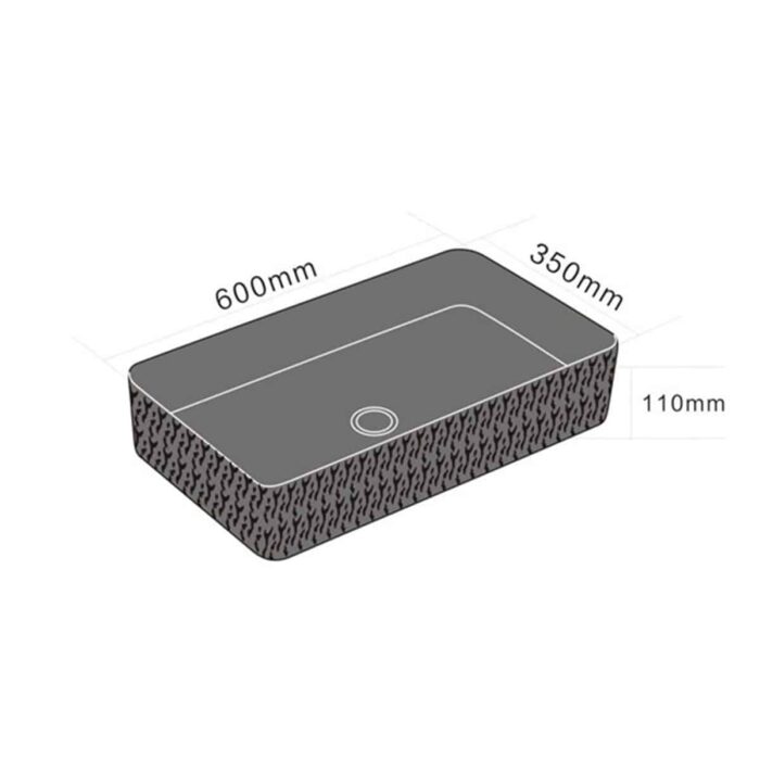 Lena E-4061K Tezgah Üstü Porselen Lavabo - E-4061P - Tezgah Üstü Lavabo - 3