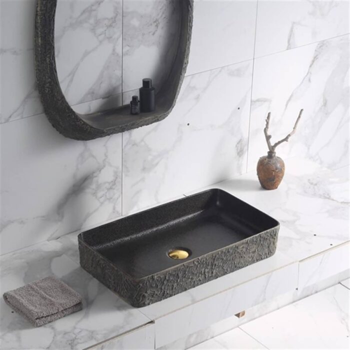 Lena E-4061S Tezgah Üstü Porselen Lavabo - E-4061S - Tezgah Üstü Lavabo - 1