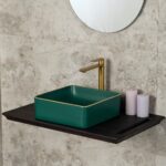 Lena E-4070Y Tezgah Üstü Porselen Lavabo