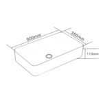 Lena E-4071Y Tezgah Üstü Porselen Lavabo - E-4071Y - Tezgah Üstü Lavabo - 3