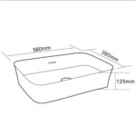 Lena E-4160 Tezgah Üstü Porselen Lavabo - E-4160 - Tezgah Üstü Lavabo - 2