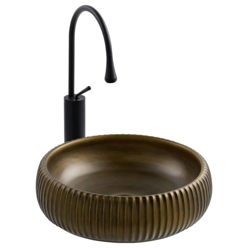 Lena E-4161C Tezgah Üstü Porselen Lavabo