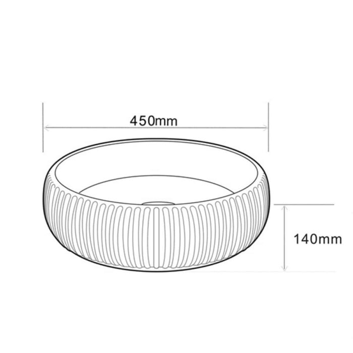 Lena E-4161C Tezgah Üstü Porselen Lavabo - E-4161C - Tezgah Üstü Lavabo - 3