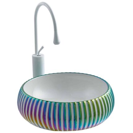 Lena E-4161M Tezgah Üstü Porselen Lavabo