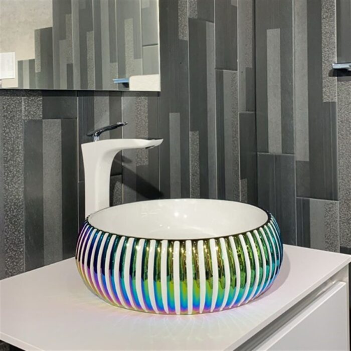 Lena E-4161M Tezgah Üstü Porselen Lavabo