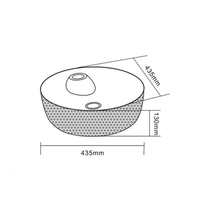 Lena E-5001G Tezgah Üstü Porselen Lavabo - E-5001G - Tezgah Üstü Lavabo - 2