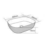 Lena E-5003G Tezgah Üstü Porselen Lavabo