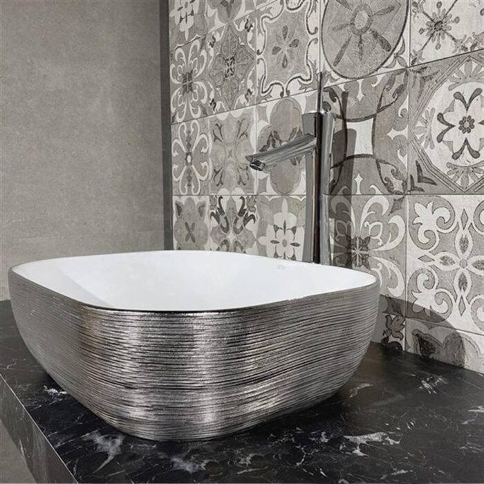 Lena E-5003G Tezgah Üstü Porselen Lavabo - E-5003G - Tezgah Üstü Lavabo - 2