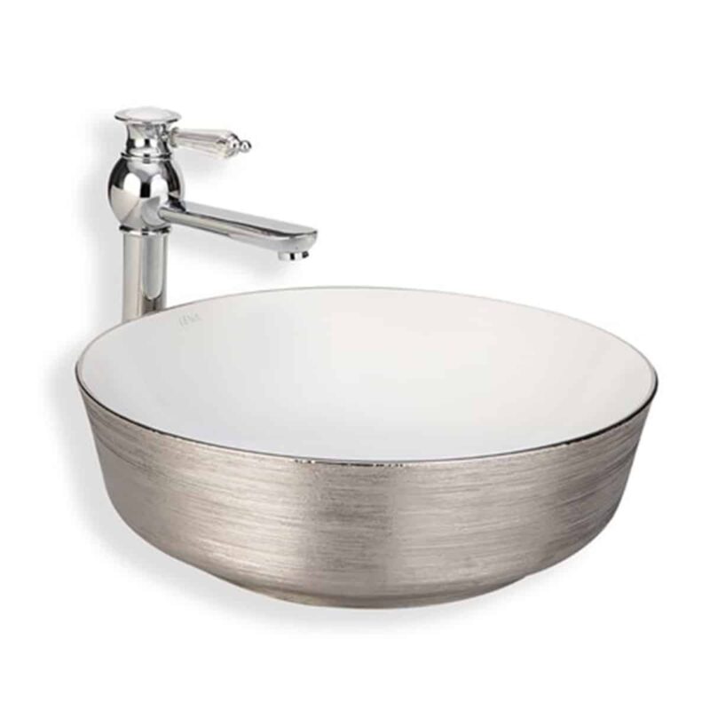 Lena E-5004G Tezgah Üstü Porselen Lavabo