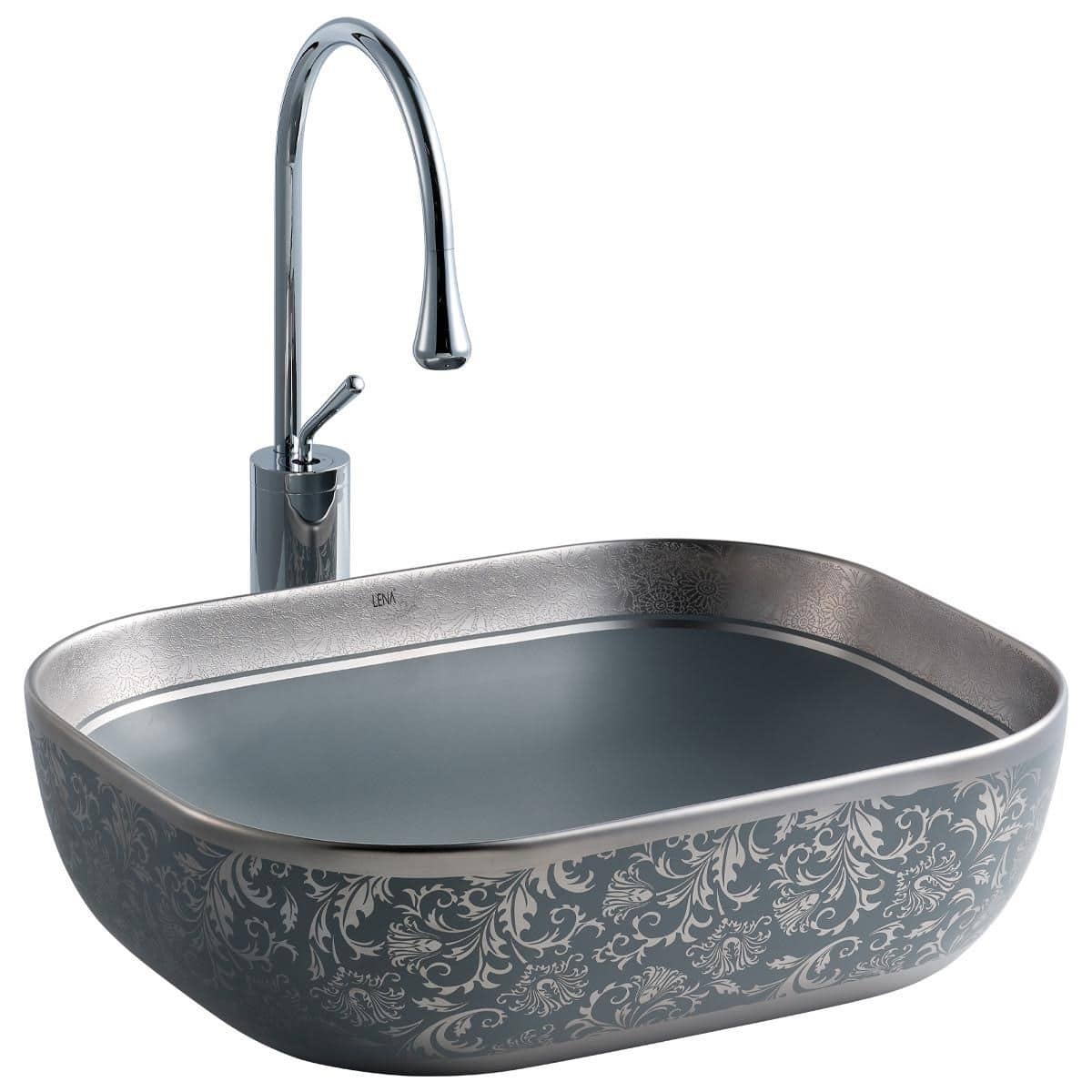 Lena EH-4290MGG Tezgah Üstü Porselen Lavabo Lena EH-4290MGG Tezgah Üstü Porselen Lavabo