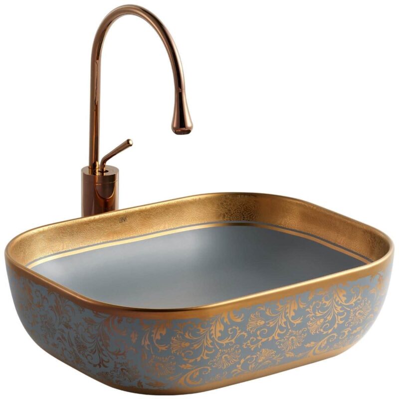 Lena EH-4290MGR Tezgah Üstü Porselen Lavabo - EH-4290MGR - Tezgah Üstü Lavabo - 1