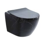 Lena ET-501M5 Siyah Mermer Desenli Klozet