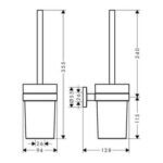 Hansgrohe Klozet Fırçası Logis - 41722000 - Klozet Temizleme Fırçası - 2