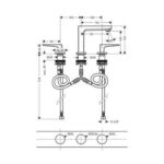 Hansgrohe Metropol 3 Delikli Lavabo Bataryası Gider Seti Dahil