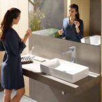 Hansgrohe Metropol Tek Kollu Lavabo Bataryası 260 Çubuk Volan, Bas- Aç Gider Seti