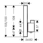 Hansgrohe Showerselect Ankastre Termostatik Banyo Bataryası