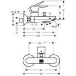 Hansgrohe Talis E Banyo Bataryası Aplike Mat Siyah - 71740340 - Hansgrohe Kampanyalı Ürünler, Banyo Bataryaları - 2