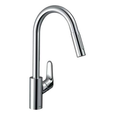 Hansgrohe Tek Kollu Eviye Bataryası Focus M41 240, Çekilebilir El Duşu, 2jet Krom - 31815000 - Mutfak Eviye Bataryası - 1