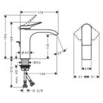 Hansgrohe Vivenis 110 Lavabo Bataryası Krom Gider Seti Dahil