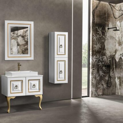 Bagnora Armada 80 cm Beyaz Banyo Dolabı (Boy Dolapsız)